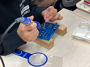 Stall visitors immersed themselves in radio making